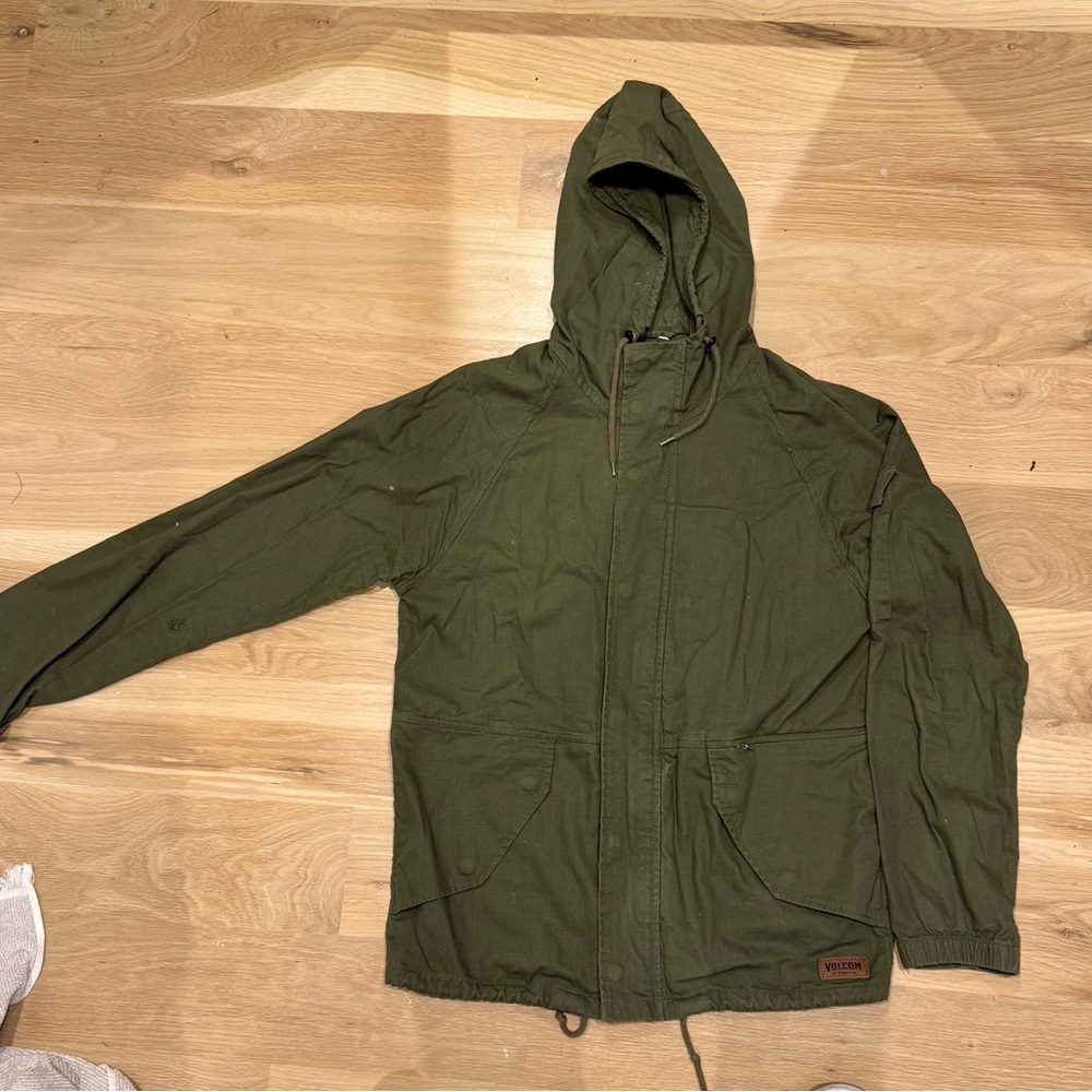 Volcom Olive Green Military Jacket